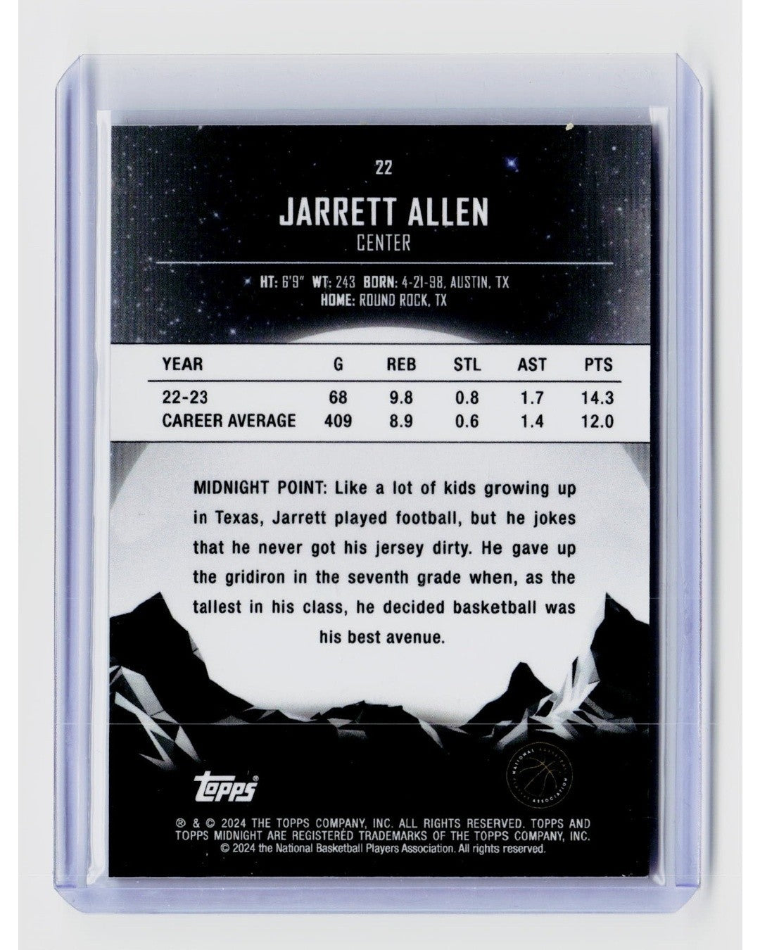 2023-24 Topps Midnight - Jarrett Allen #221