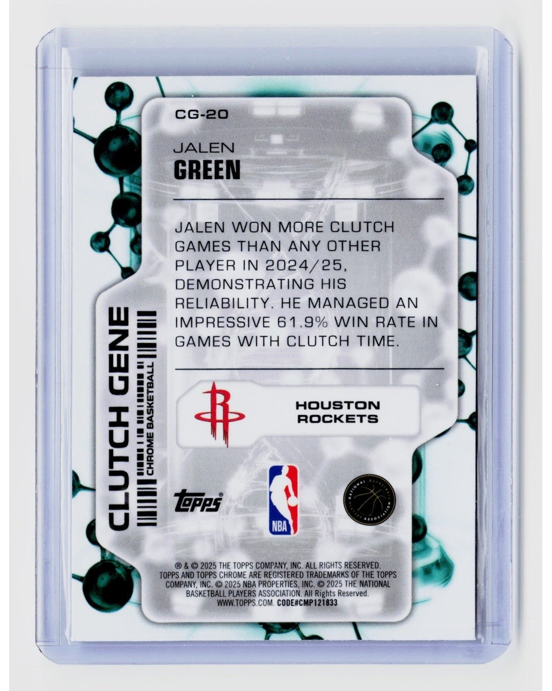2025-26 Topps Chrome - Clutch Gene Jalen Green #CG-201