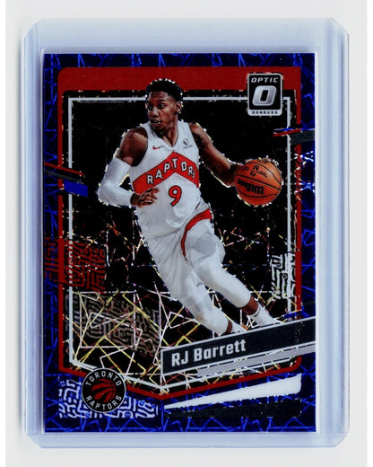 2023-24 Panini Donruss Optic - RJ Barrett #1 Blue Velocity Prizm0