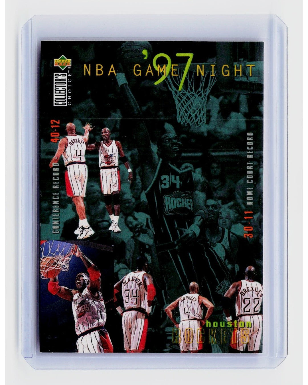 1997 98 Upper Deck Collector's Choice   NBA Game Night Houston Rockets #1650