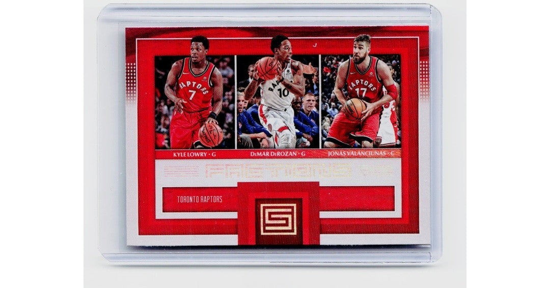2017-18 Panini Status - Factions DeMar DeRozan, Kyle Lowry, Jonas Valanciunas #30