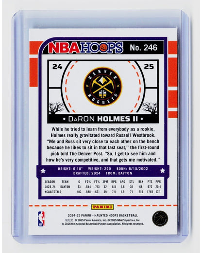 2024-25 Panini Haunted Hoops - DaRon Holmes #246 Slime (RC)1
