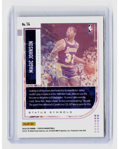 2019 20 Panini Status   Tmall Status Symbols Magic Johnson #141