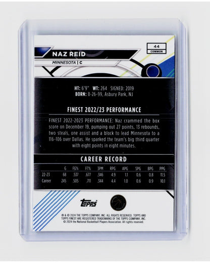 2023-24 Topps Finest - Common Naz Reid #44 Checkerboard Refractor1