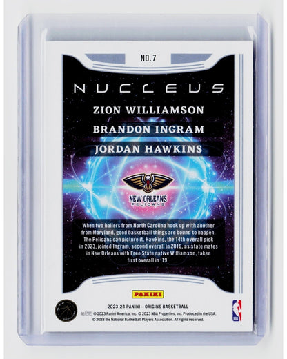 2023-24 Panini Origins - Nucleus Zion Williamson, Brandon Ingram, Jordan Hawkins1