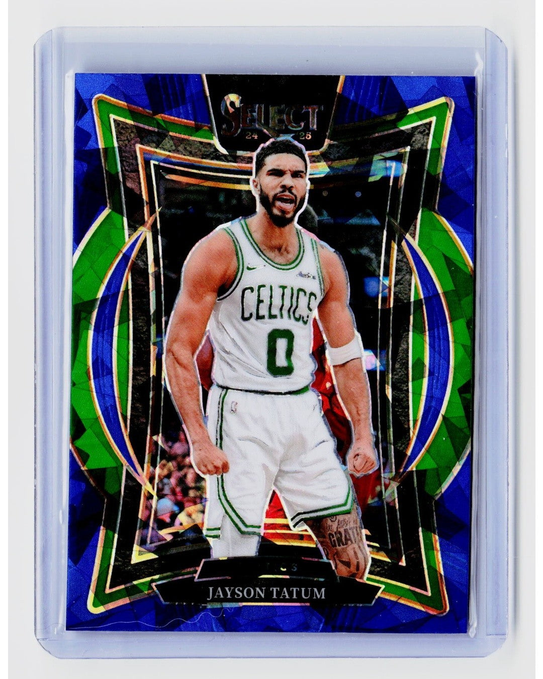 2024-25 Panini Select - Concourse Jayson Tatum #2 Blue Cracked Ice Prizm0