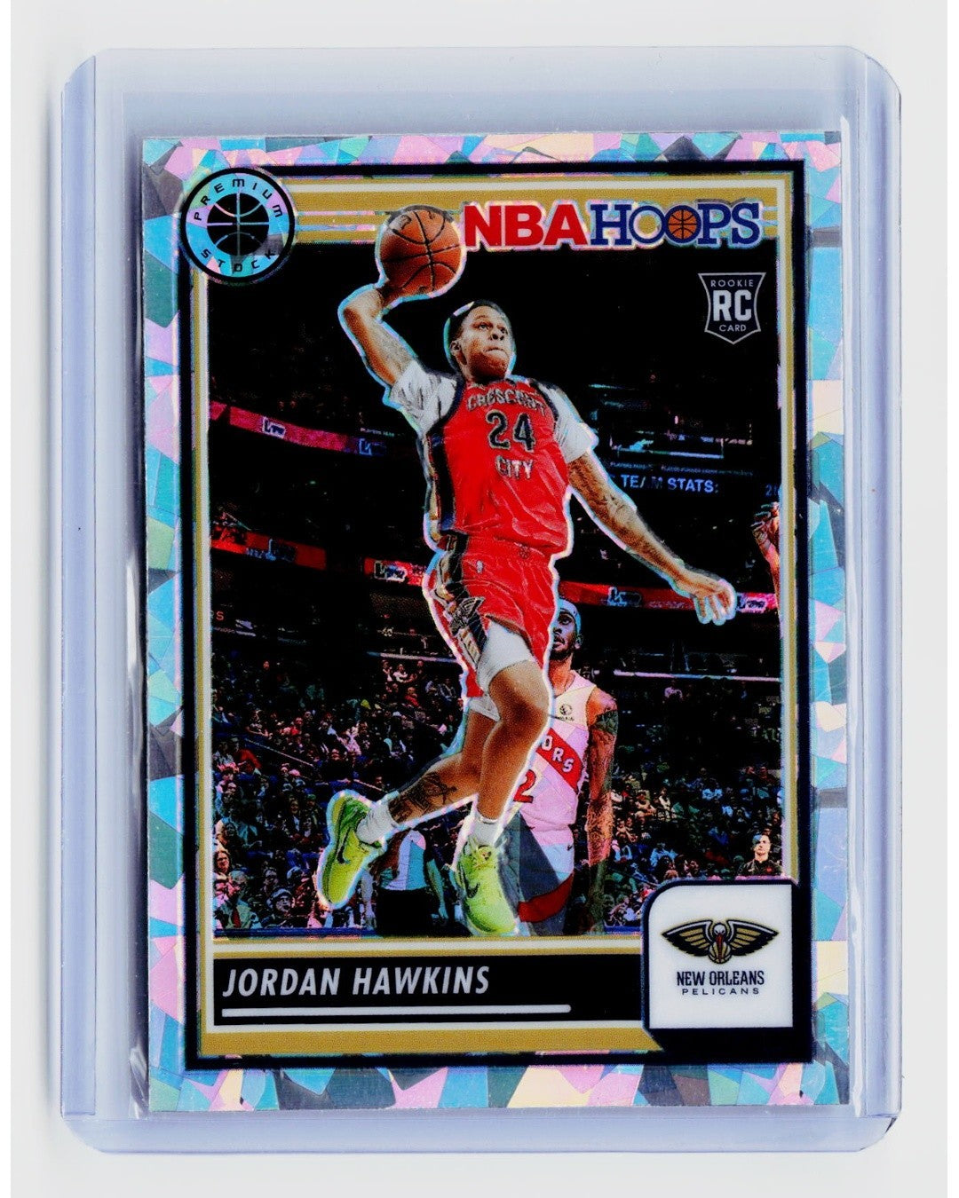 2023-24 Panini Premium Stock - Jordan Hawkins #125 Cracked Ice Prizm RC0