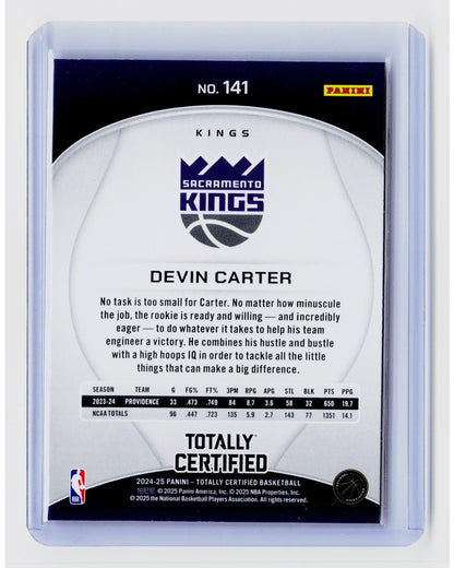 2024-25 Panini Totally Certified - Rookies Devin Carter #141 (RC)1