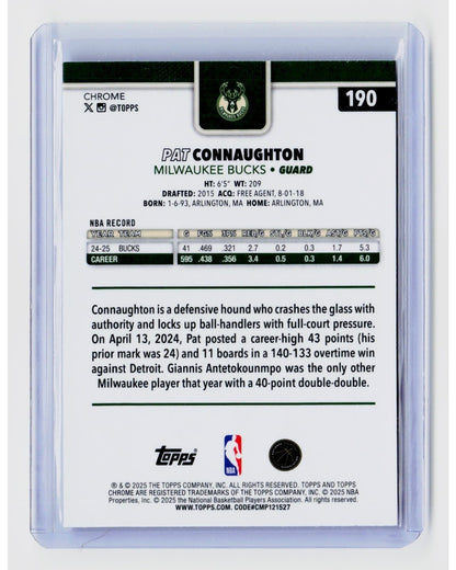 2025-26 Topps Chrome - Pat Connaughton #190 Refractor1
