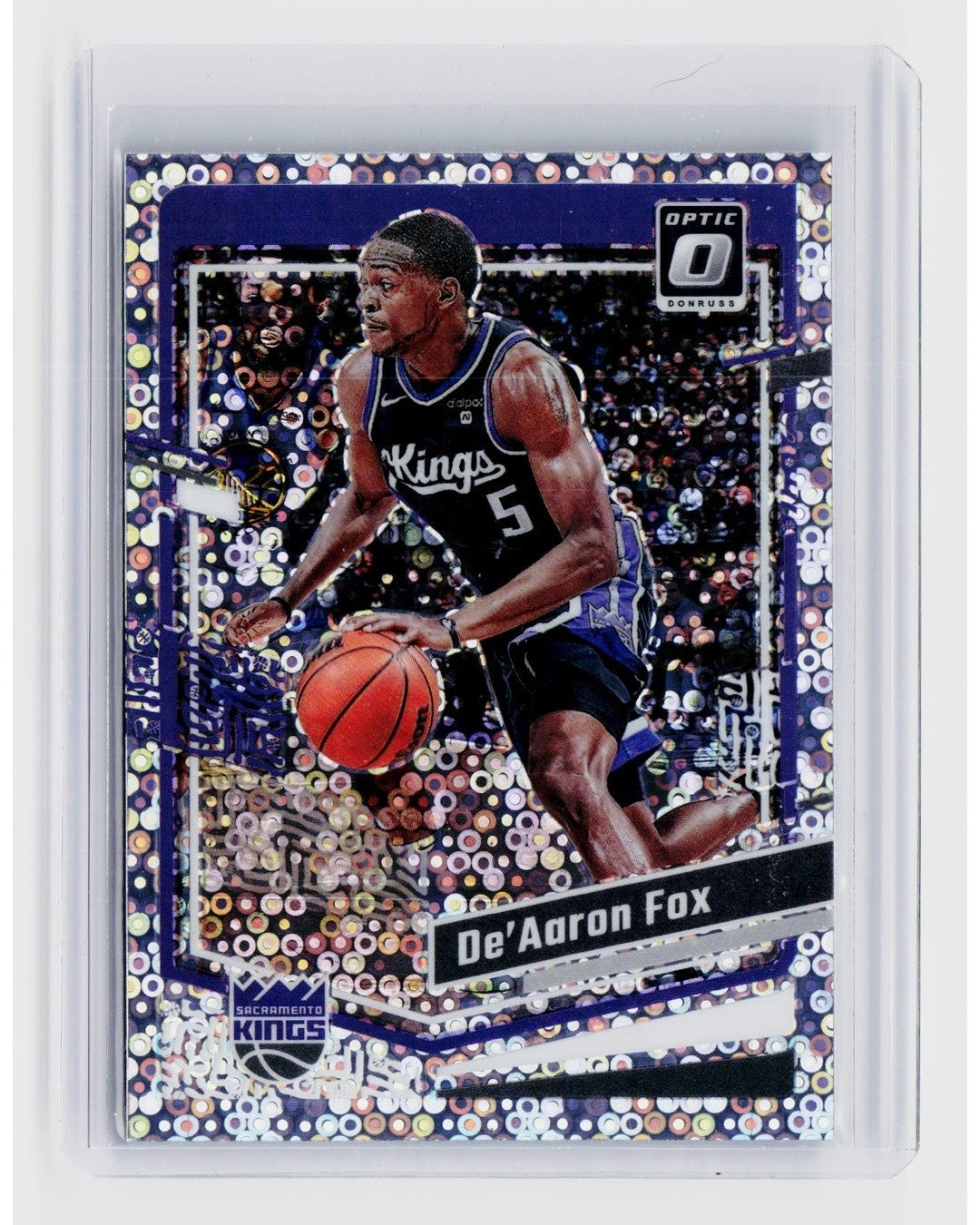 2023 24 Panini Donruss Optic   De'Aaron Fox #52 Fast Break Holo Prizm0