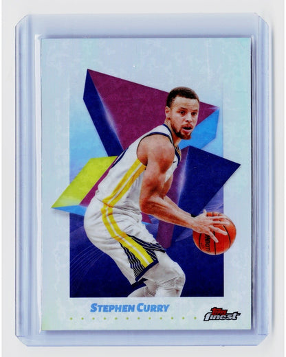 2024 25 Topps Finest   Common Refractor Stephen Curry #890