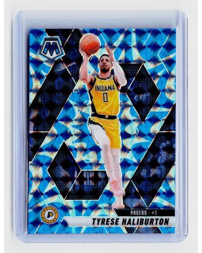 2024-25 Panini Mosaic - Tyrese Haliburton #85 Reactive Blue Mosaic Prizm0