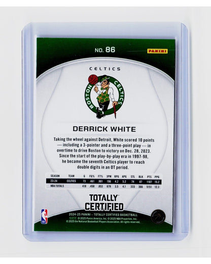 2024-25 Panini Totally Certified - Derrick White #86 Maroon Mirror1