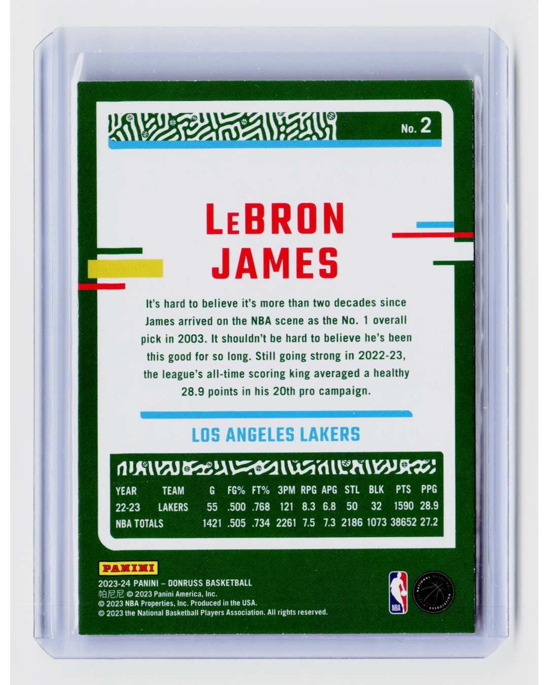 2023-24 Panini Donruss - LeBron James #2 Red1