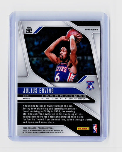 2024-25 Panini Prizm - Legends Julius Erving #292 Hyper Prizm1