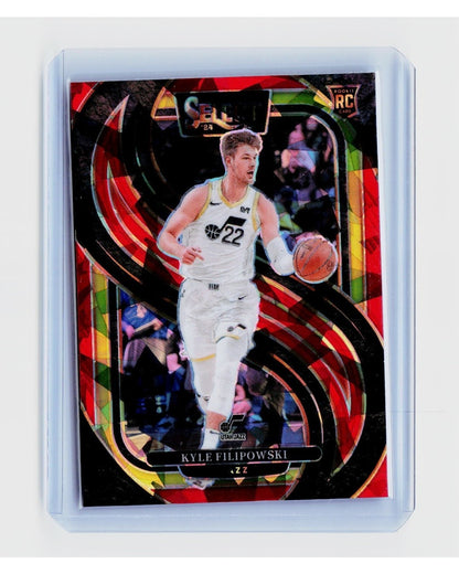2024-25 Panini Select - Premier Level Kyle Filipowski Red Cracked Ice Prizm (RC)0