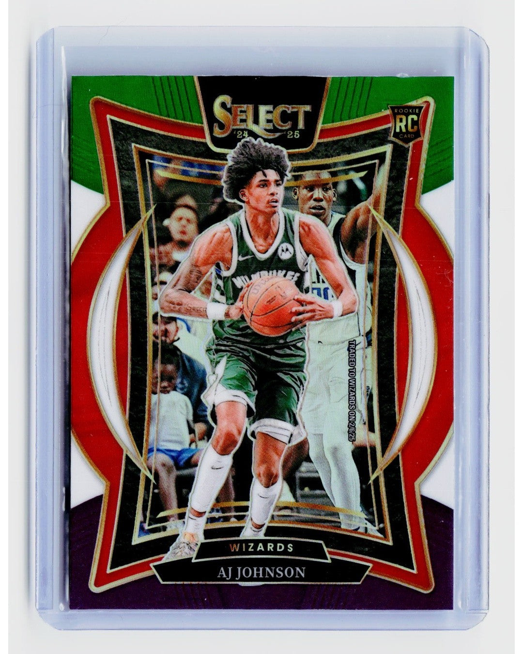 2024-25 Panini Select - Concourse AJ Johnson #67 Green White Purple Prizm (RC)0
