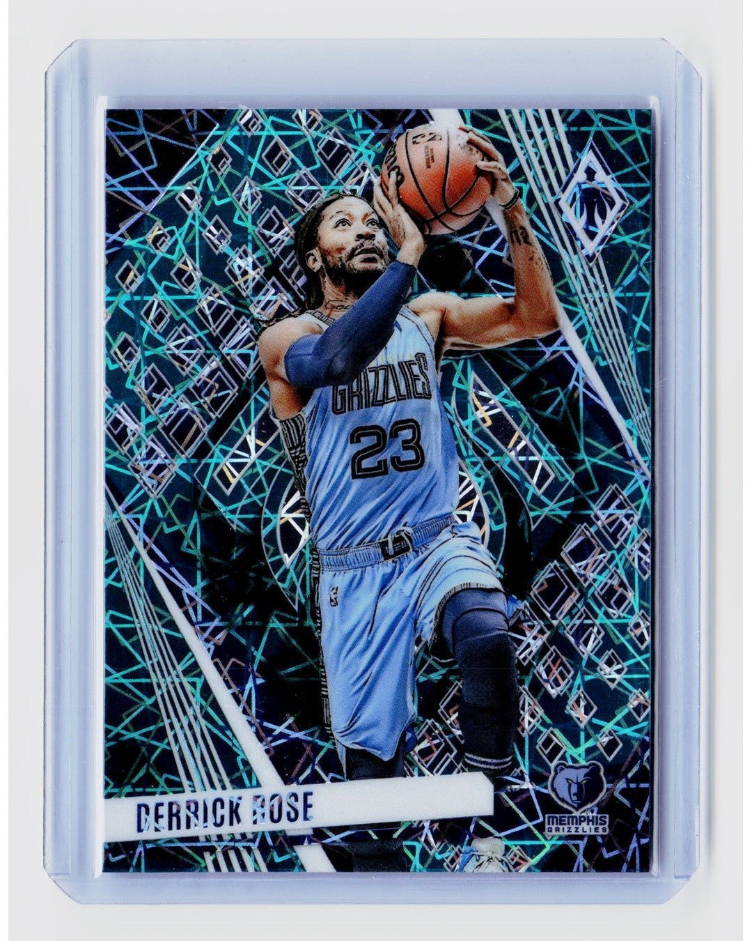 2023-24 Panini Phoenix Derrick Rose Teal Lazer Phoenix #310