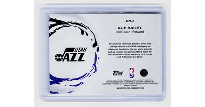 2025 26 Topps   Generation Now Ace Bailey #GN 5 (RC)1