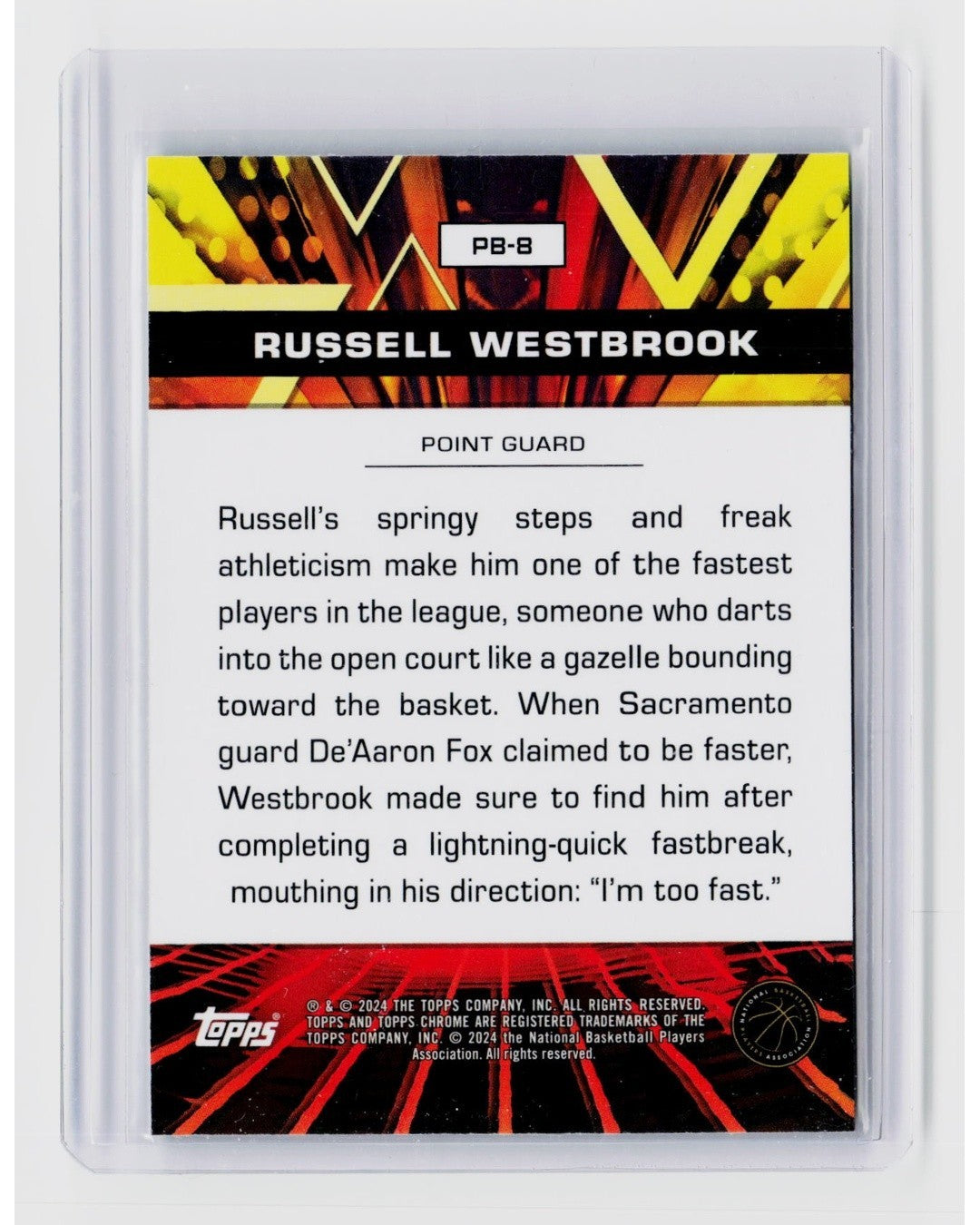 2023-24 Topps Chrome Power Boosters Green Russell Westbrook #PB-81