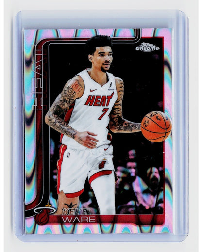 2025-26 Topps Chrome - Kel'el Ware #129 RayWave Refractor0