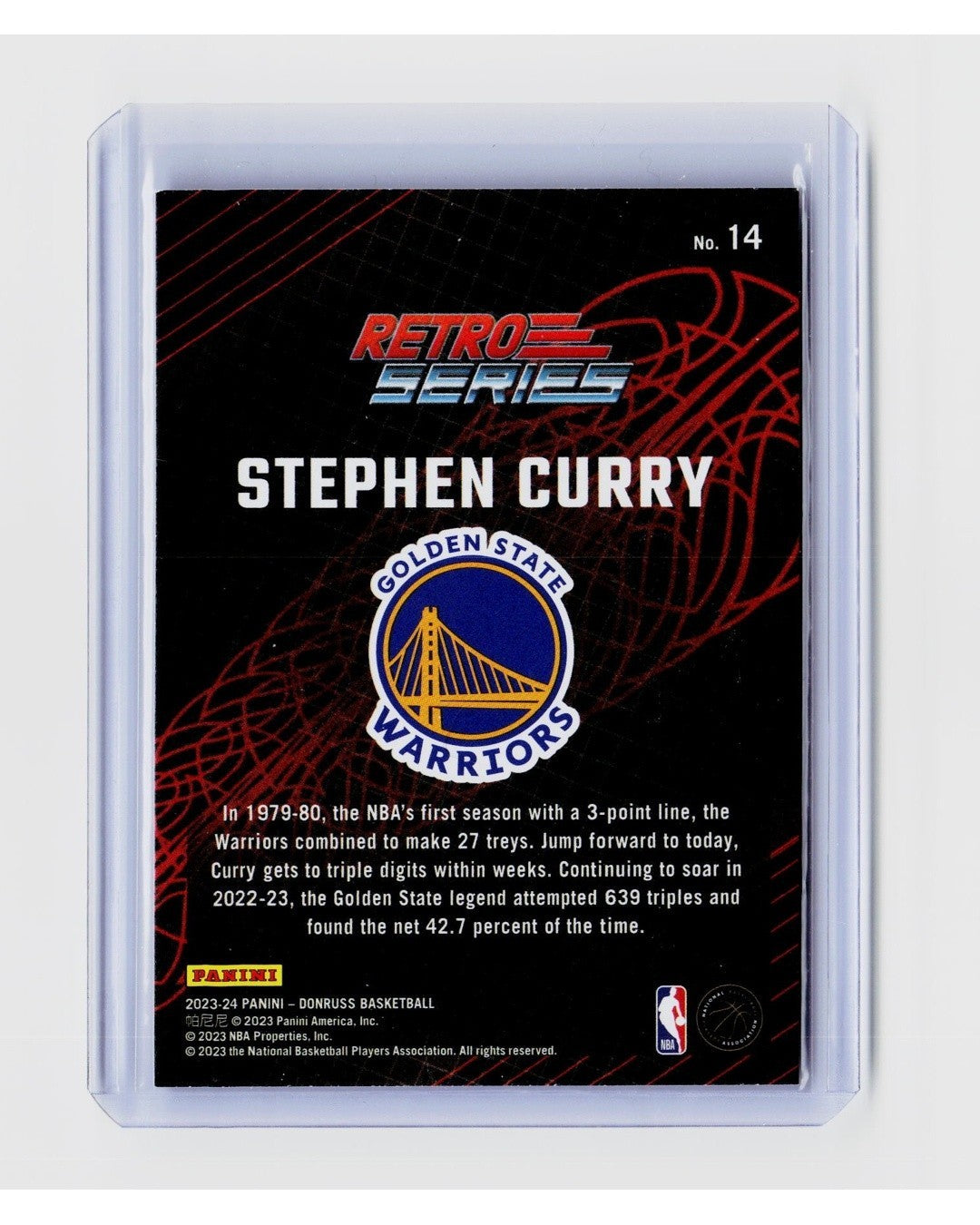 2023-24 Panini Donruss - Retro Series Stephen Curry #14 Red1