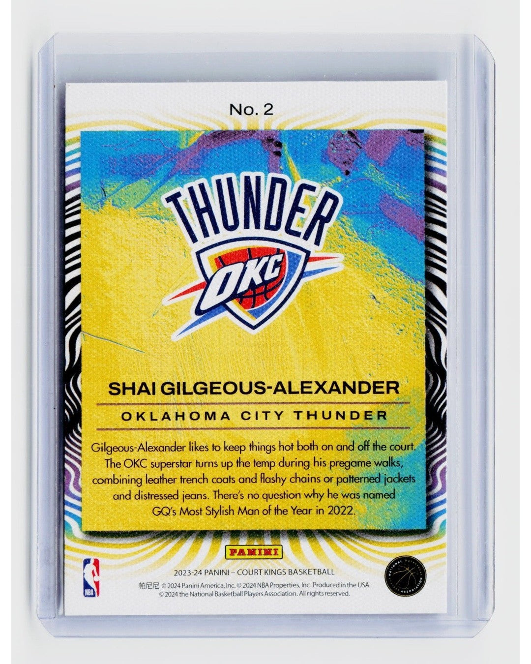 2023-24 Panini Court Kings - Dressed to Impress Shai Gilgeous-Alexander #21