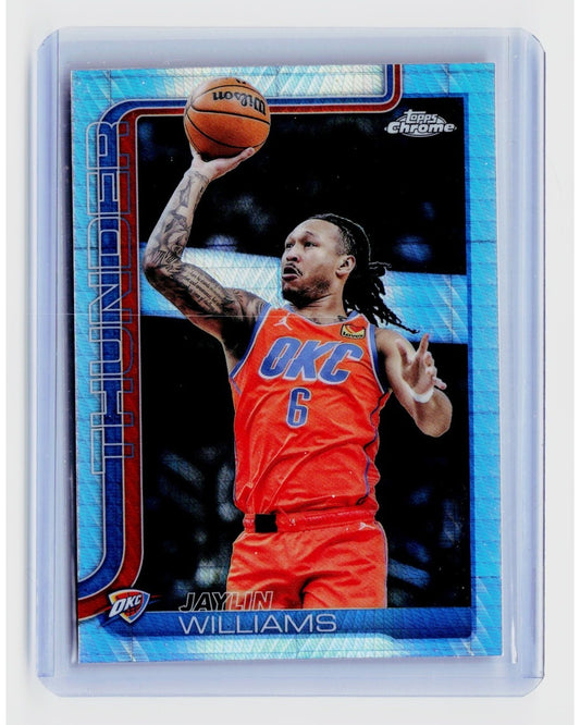 2025 26 Topps Chrome   Jaylin Williams #105 Prism Refractor0