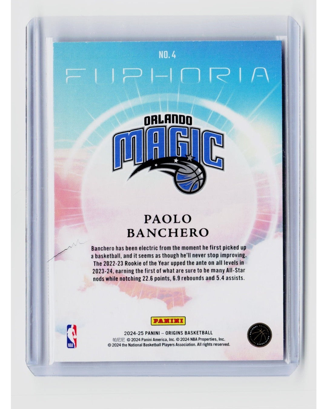 2024-25 Panini Origins - Euphoria Paolo Banchero #41