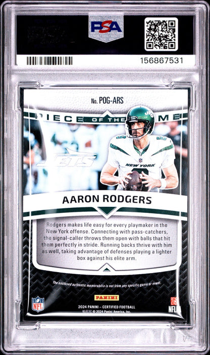 2024 Panini Certified - Piece of the Game Relics Aaron Rodgers /249 (MEM)1