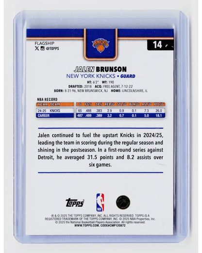 2025-26 Topps - Jalen Brunson #14 Holofoil1