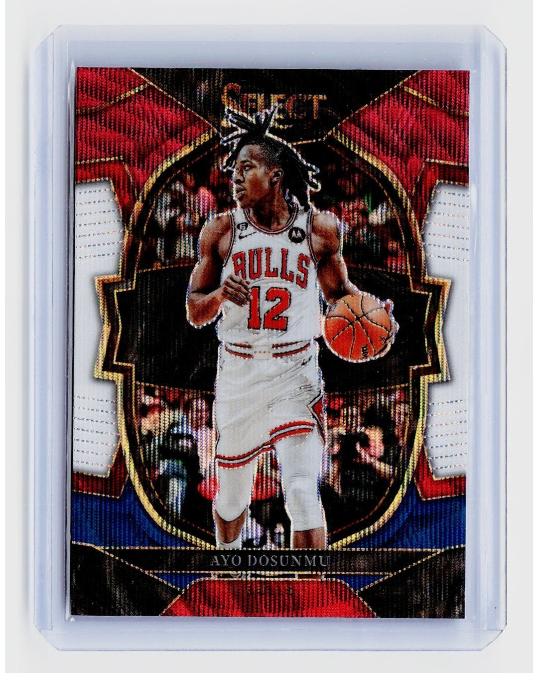 2022-23 Panini Select Concourse Red White Blue Prizm #21 Ayo Dosunmu0