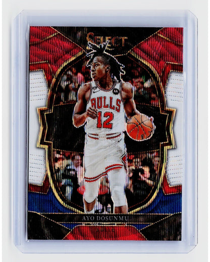 2022-23 Panini Select Concourse Red White Blue Prizm #21 Ayo Dosunmu0