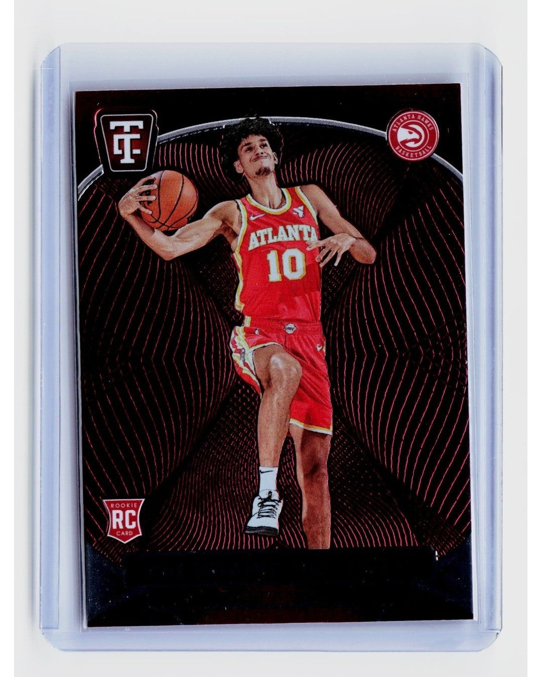 2024-25 Panini Totally Certified - Zaccharie Risacher #144 Maroon Mirror (RC)0