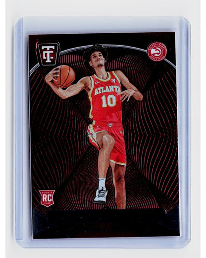 2024-25 Panini Totally Certified - Zaccharie Risacher #144 Maroon Mirror (RC)0