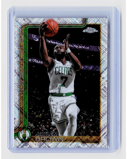 2025-26 Topps Chrome - Jaylen Brown #51 Skylight Refractor0