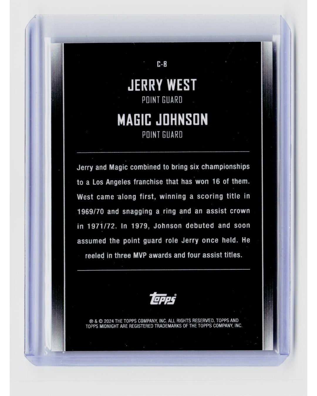 2023-24 Topps Midnight - Constellations Magic Johnson, Jerry West #C-81