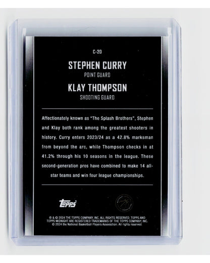 2023 24 Topps Midnight   Constellations Stephen Curry, Klay Thompson #C 201