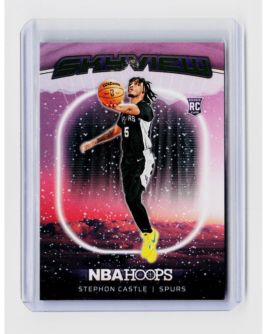 2024-25 Panini Nba Hoops - Skyview Stephon Castle #3 Winter (RC)0