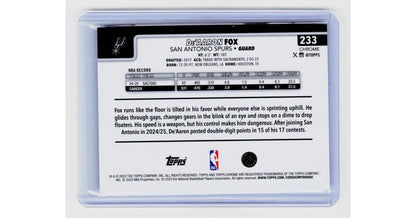 2025-26 Topps Chrome -  De'Aaron Fox #233 Skylight Refractor1
