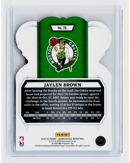 2023-24 Panini Crown Royale - Jaylen Brown #26 Levels1