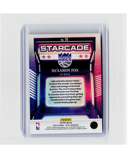 2023-24 Panini Select - Starcade Prizm De'Aaron Fox #10 SSP1