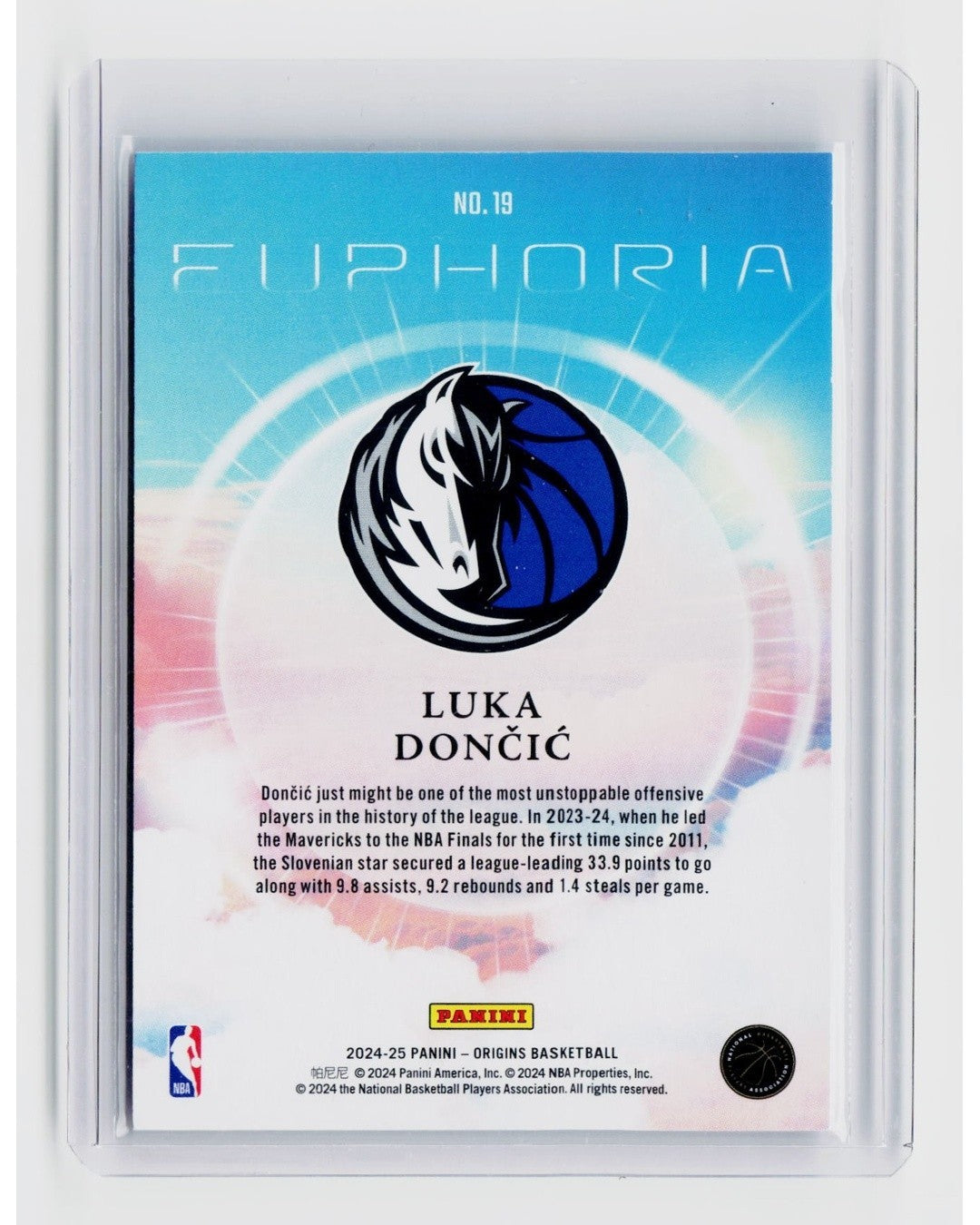 2024-25 Panini Origins - Euphoria Luka Dončić #191