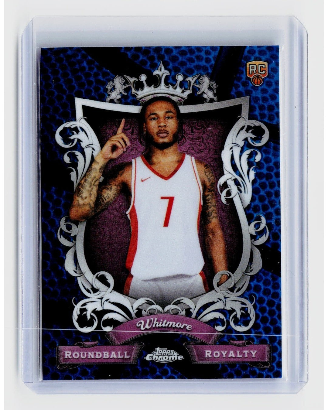 2023-24 Topps Chrome - Roundball Royalty Blue Basketball Refractor Cam Whitmore0