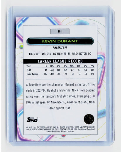 2023-24 Topps Cosmic Chrome - Kevin Durant #101 Nucleus Refractor1