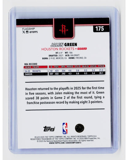 2025-26 Topps - Jalen Green #175 Season Tip-Off Parallel1