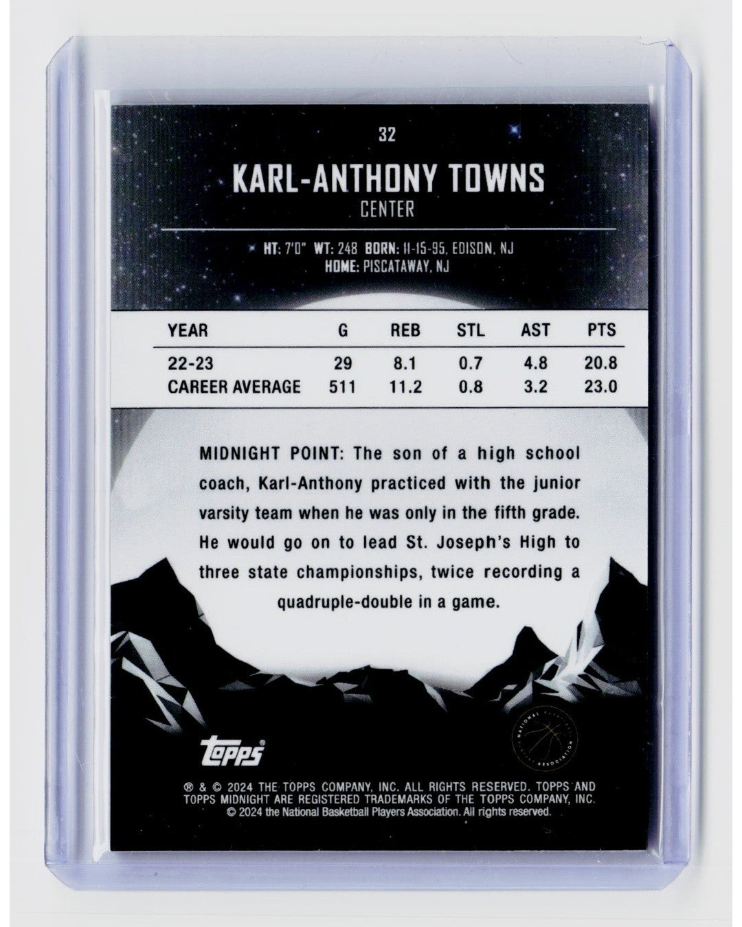 2023-24 Topps Midnight - Karl-Anthony Towns #321