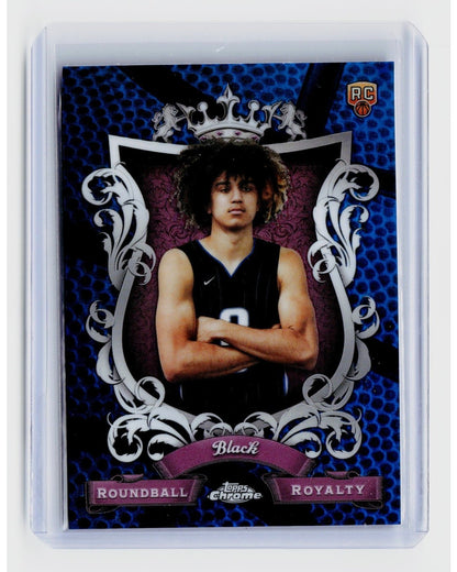 2023-24 Topps Chrome - Roundball Royalty Anthony Black Blue Basketball Refractor0