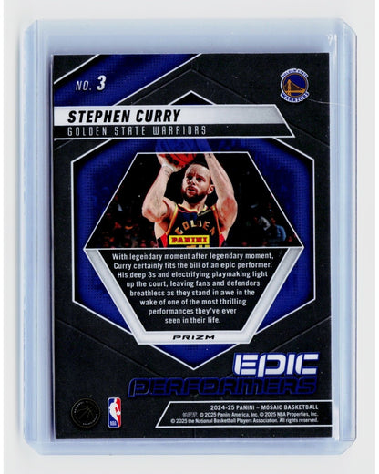 2024 25 Panini Mosaic Epic Performers Mosaic Stephen Curry #31