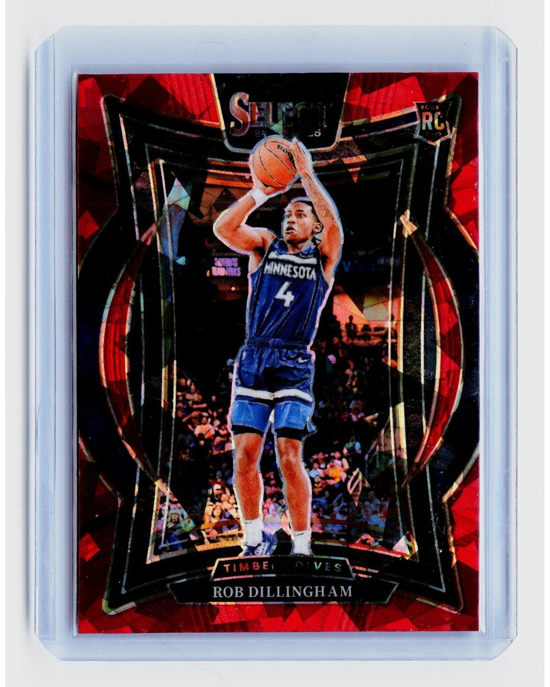 2024-25 Panini Select - Concourse Robert Dillingham Red Cracked Ice Prizm (RC)0